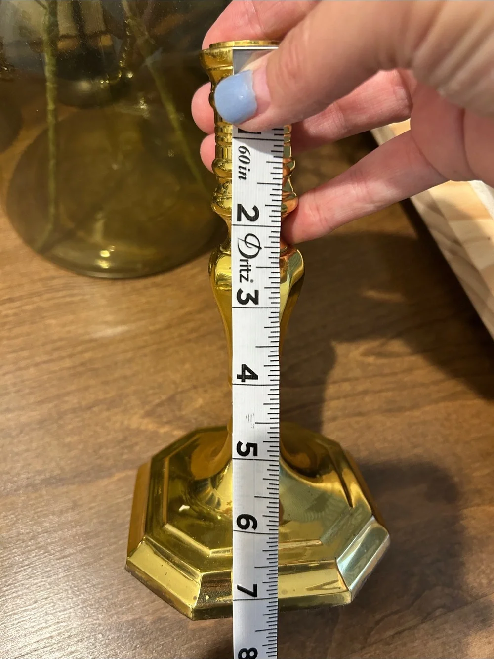 Baldwin Solid Brass Candlestick Holder 6.5” Forged in America